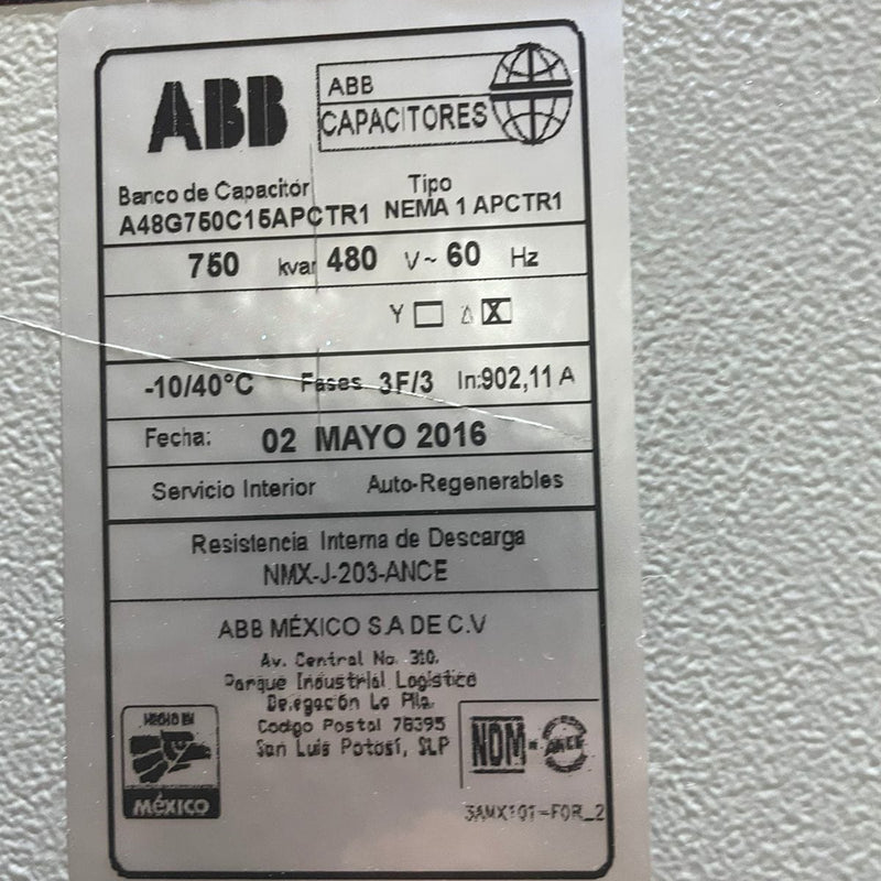 ABB Nema 1 Capacitor