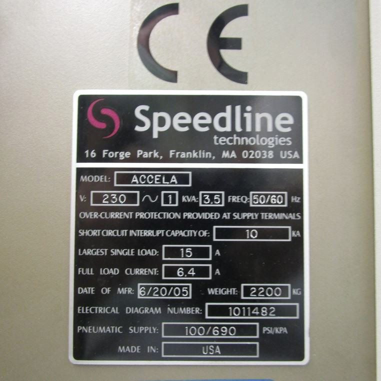 Speedline MPM Accela Screen Printer