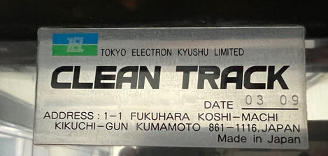 Tel Clean Track Act 8 Coater / Developer