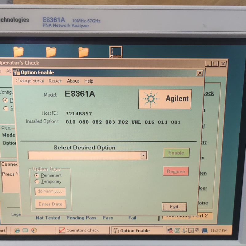 Agilent E 8361 A Network Analyzer