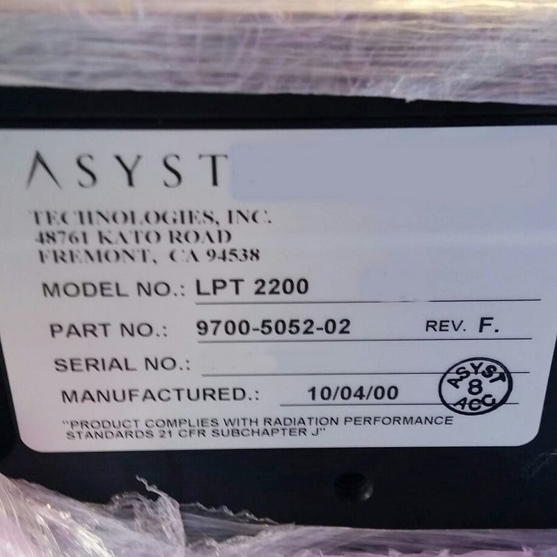 Asyst LPT 2200 Loader