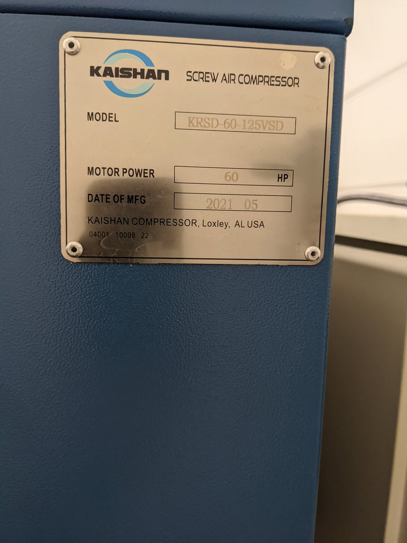 Kaishan KRSD 60 125 VSD Screw Air Compressor