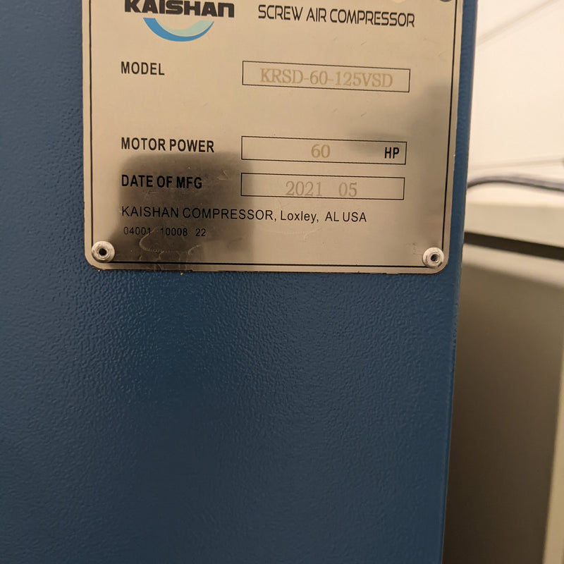 Kaishan KRSD 60 125 VSD Screw Air Compressor
