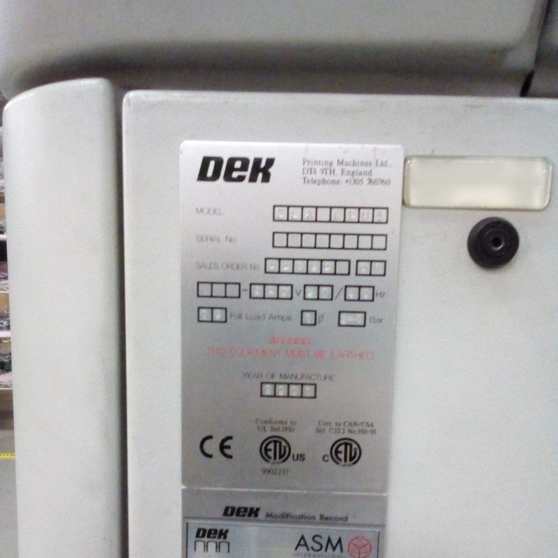 Dek ELA Plus Solder Paste Printer