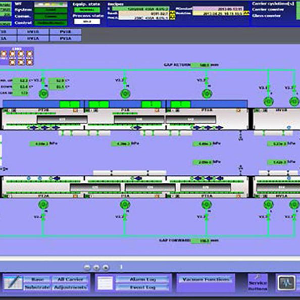 Applied Materials NAR 1800 Vertical In-Line Sputtering Machine
