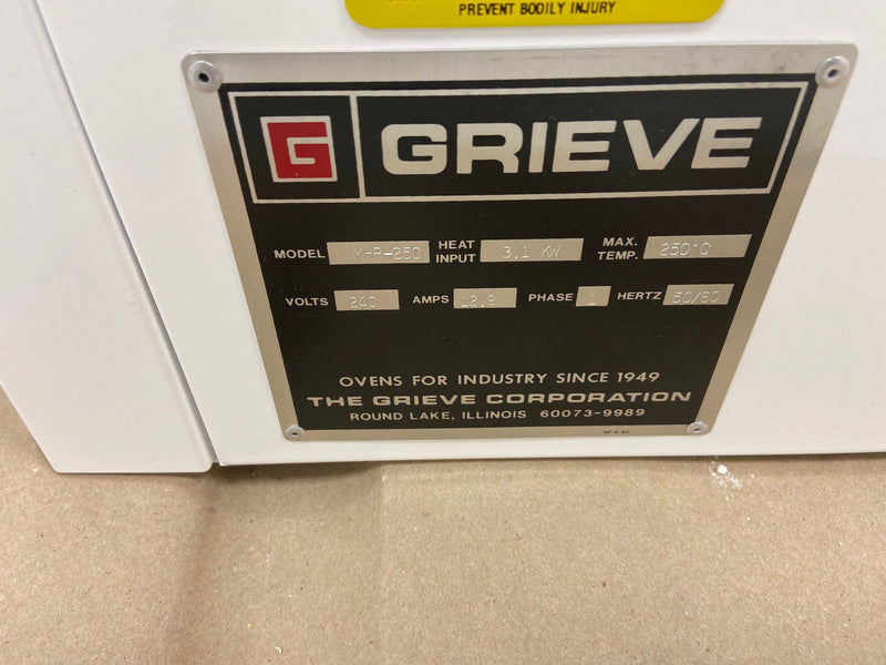 Grieve MHP 250 Oven