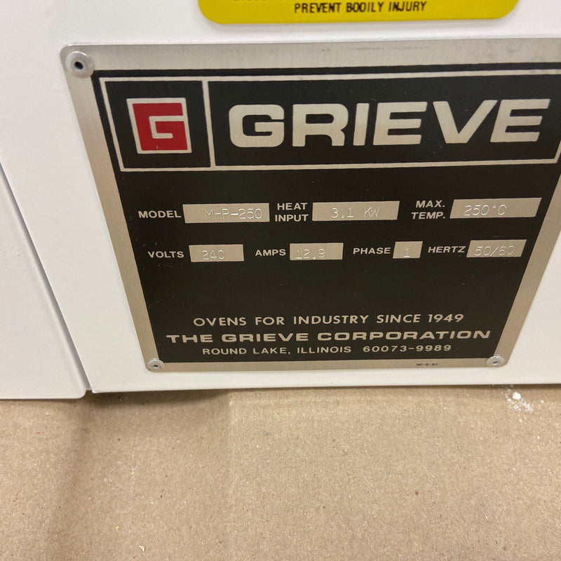 Grieve MHP 250 Oven
