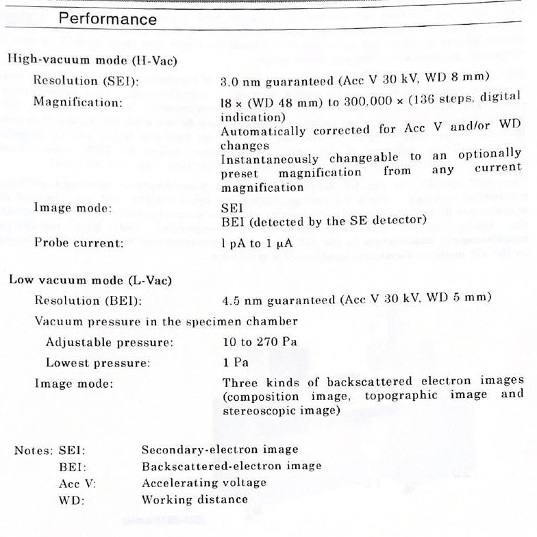 Jeol JSM 5900 LV SEM (Scanning Electron Microscope)