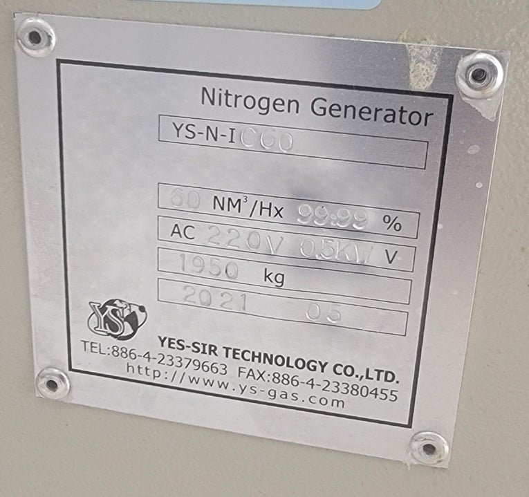 Yes Sir Technology YS-N-IC 60 Nitrogen Generator