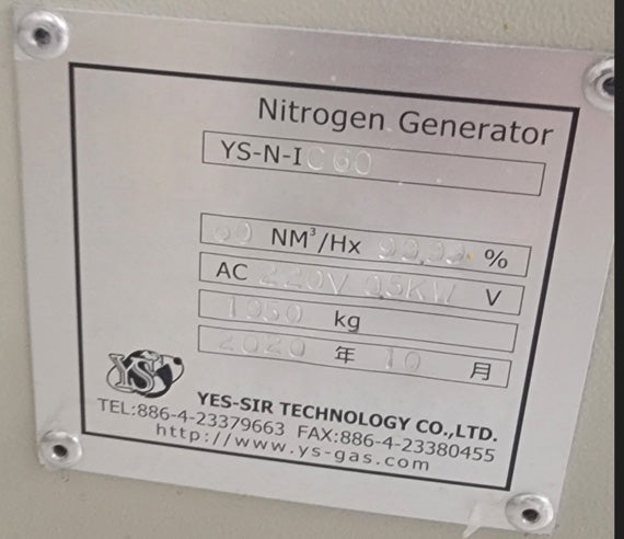 Yes Sir Technology YS-N-IC 60 Nitrogen Generator