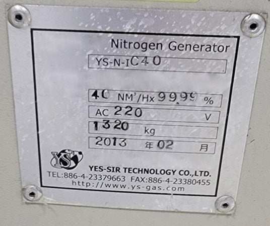 Yes Sir Technology YS-N-IC 40 Nitrogen Generator