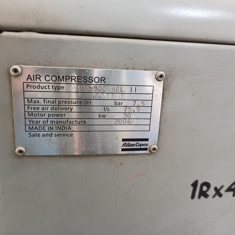 Atlas Copco GA 30 C AEL-II Air Compressor