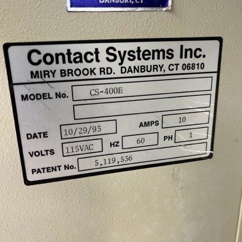 Contact Systems CS 400 E Cut and Clinch Machine