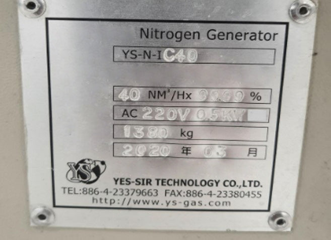 Yes Sir Technology YS-N-IC 40 Nitrogen Generator