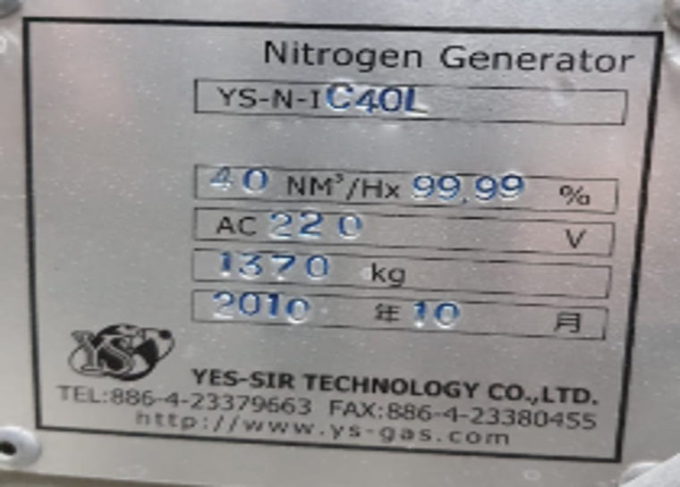 Yes Sir Technology YS-N-IC 40 Nitrogen Generator
