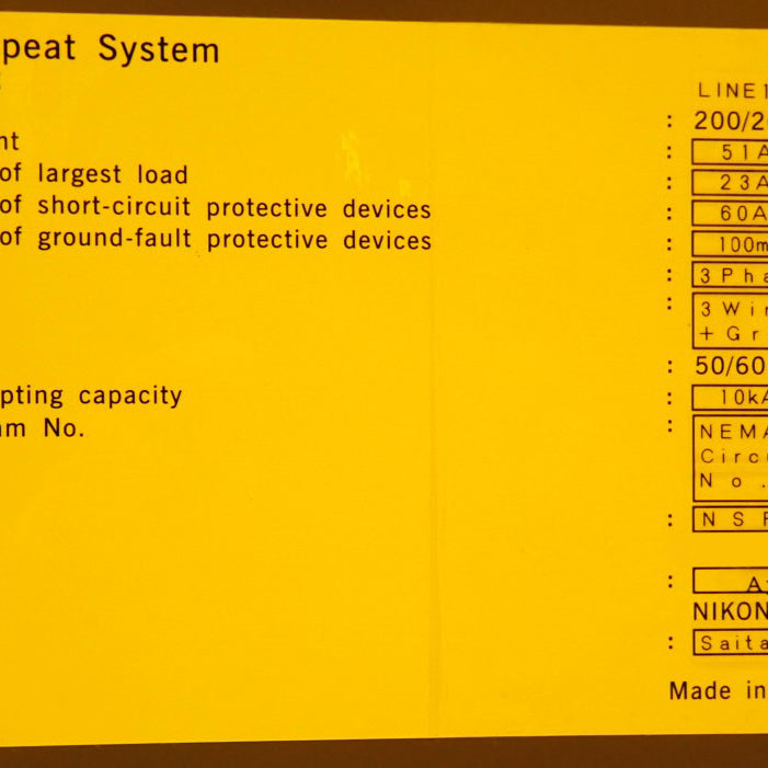 Nikon NSR S 207 D Stepper