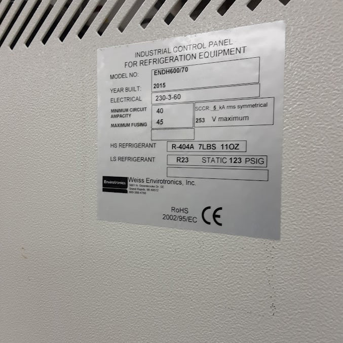 Envirotronics ENDH 600 / 70 Environmental Chamber