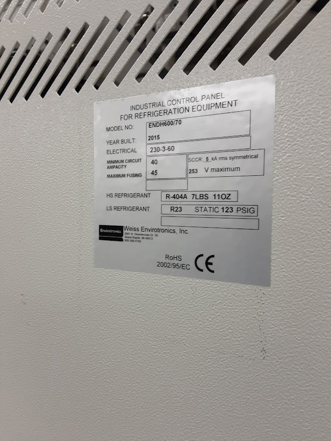 Envirotronics ENDH 600 / 70 Environmental Chamber
