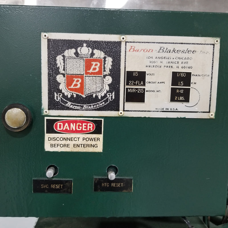 Baron Blakeslee MVR 215 LE Vapor Degreaser