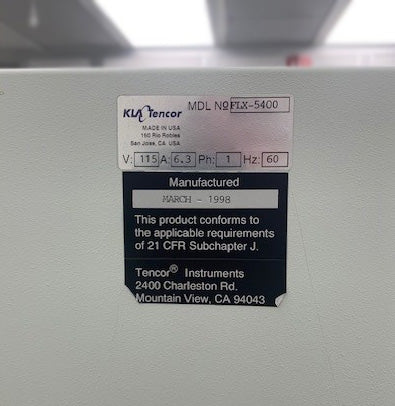 KLA FLX 5400 Thin Film Stress Measurement System