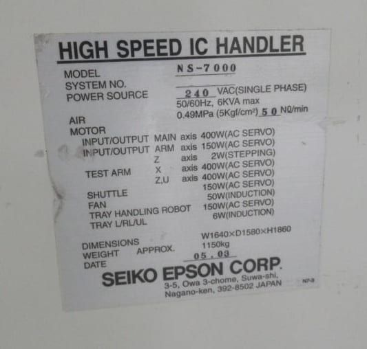 Seiko / Epson NS 7000 Handler