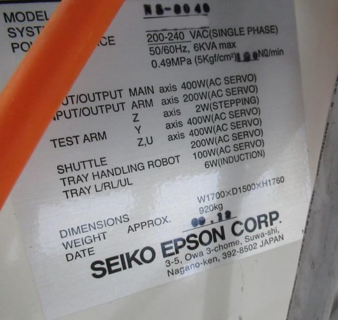 Seiko / Epson NS 8040 Handler