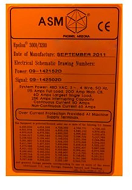 ASM Epsilon 3200 Reactor