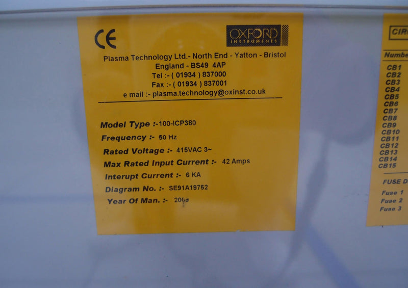 Oxford Plasmalab 100 PECVD (Plasma-Enhanced Chemical Vapor Deposition)