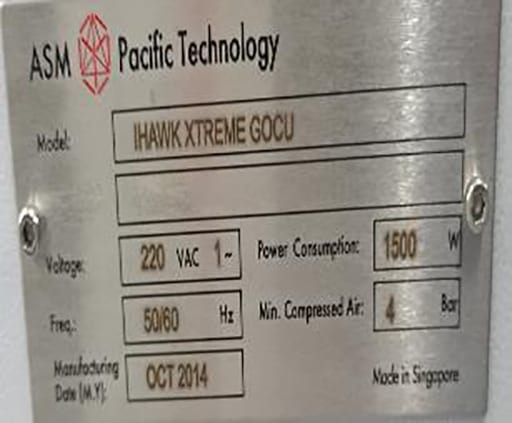 ASM iHawk Xtreme Gocu Ball Bonder