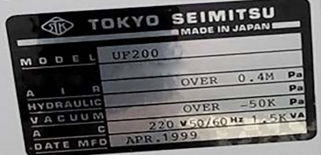 Accretech / TSK UF 200 Automatic Wafer Prober