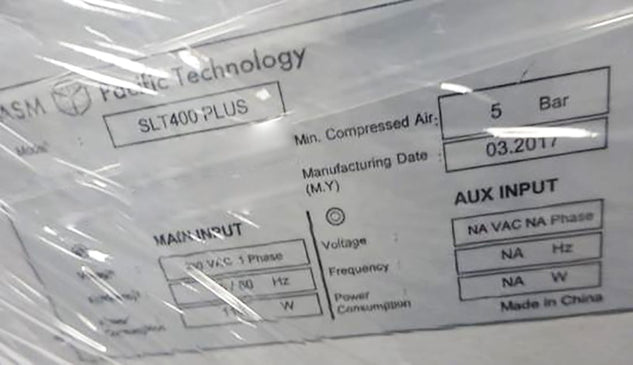 ASM SLT 400 Plus Test & Sort Machine