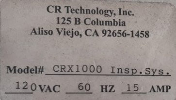 CR Technology CRX 1000 XRF Inspection System (X-ray Fluorescence)