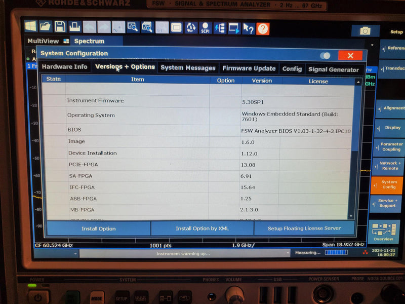 Rohde & Schwarz FSW 67 Signal Spectrum Analyzer