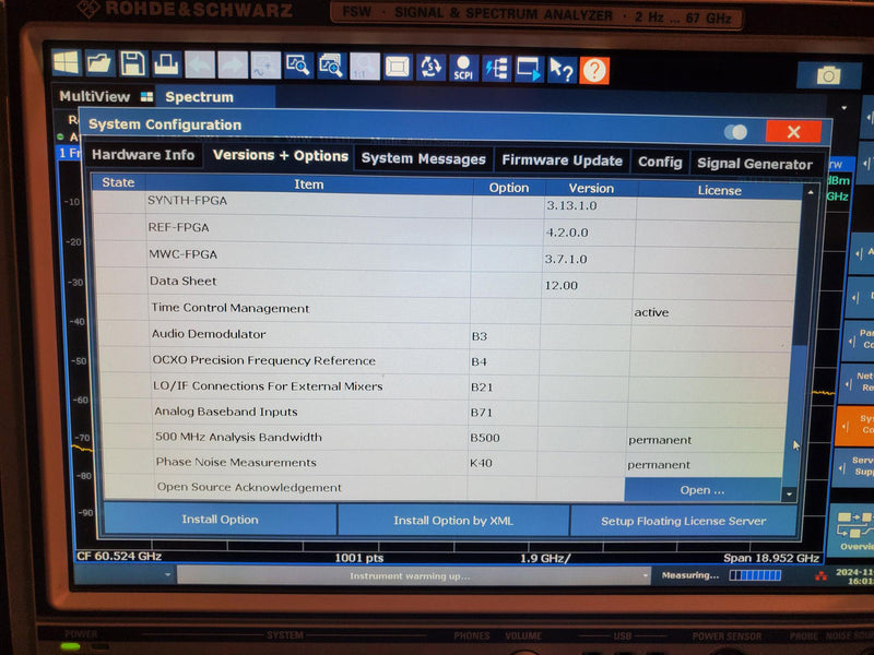 Rohde & Schwarz FSW 67 Signal Spectrum Analyzer