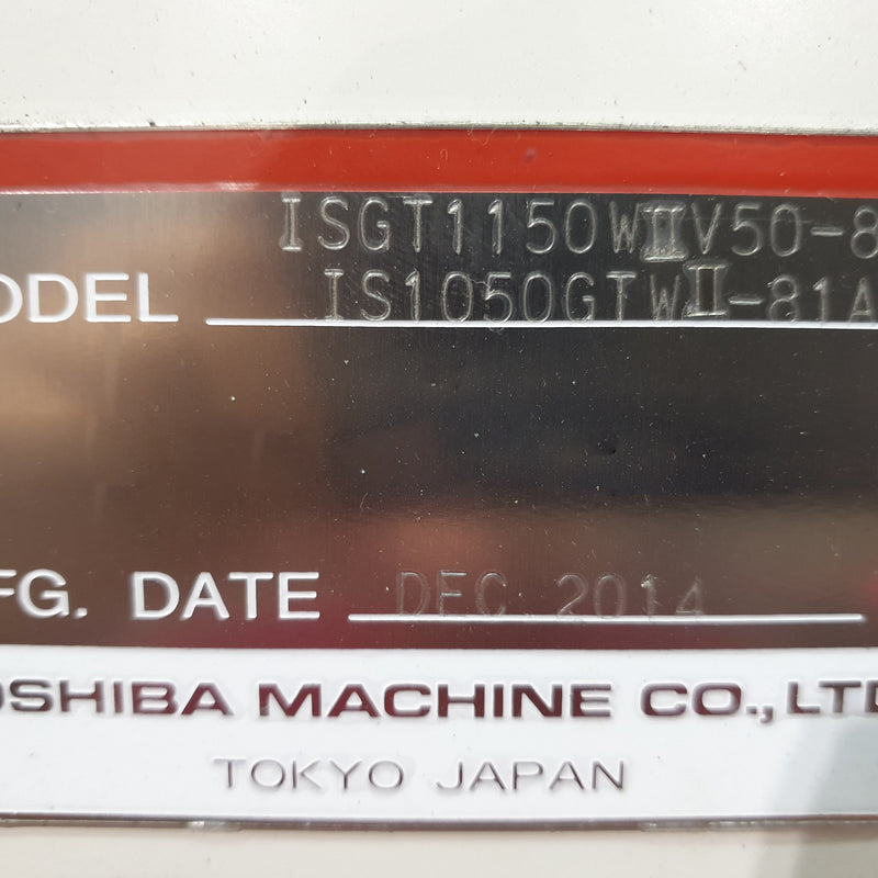 Toshiba ISGT 1150 W Injection Molding Machine