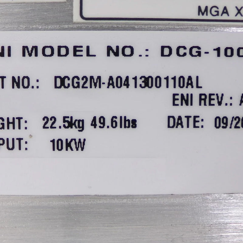 ENI DCG 100 DC Plasma Generator