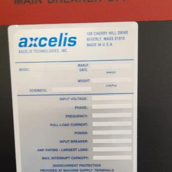 Axcelis VHE Implanter