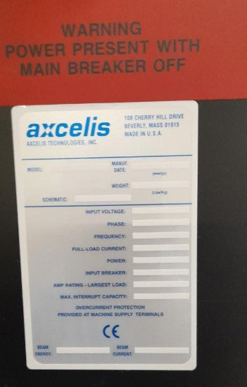 Axcelis VHE Implanter