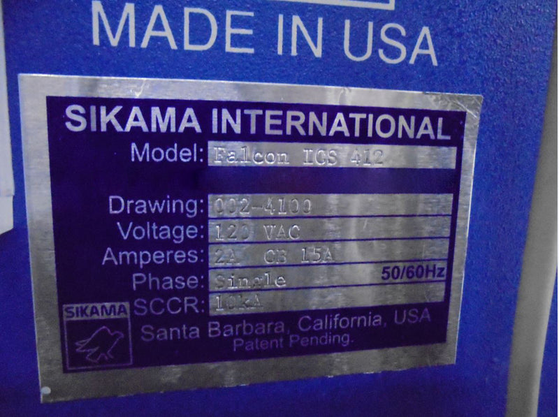 Sikama Falcon ICS 412 Coater / Washer