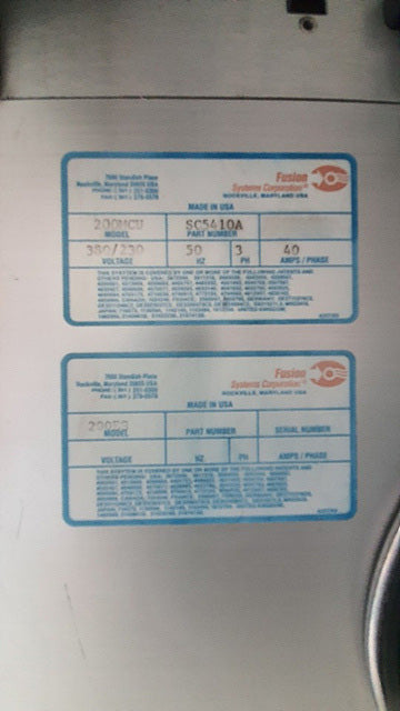 Axcelis 200 MCU Exposure System