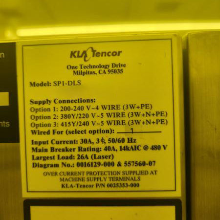 KLA Surfscan SP 1 DLS Particle Defect System