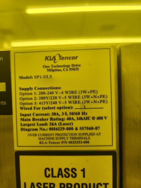 KLA Surfscan SP 1 DLS Particle Defect System