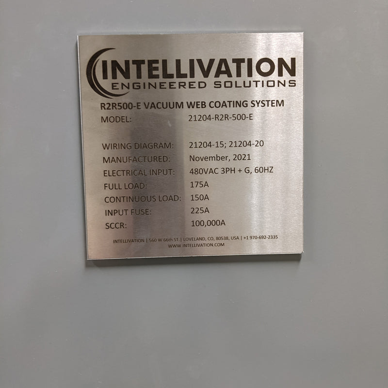 Intellivation R 2 R 500 E Vacuum Web Coating System