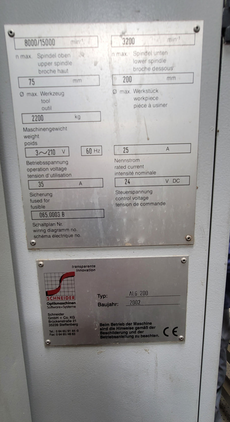Schneider ALG 200 CNC