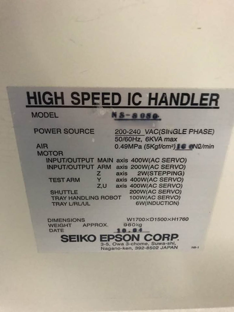 Seiko / Epson NS 8080 Handler