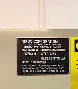 Nikon NSR 2005 i 8 A i-Line Stepper