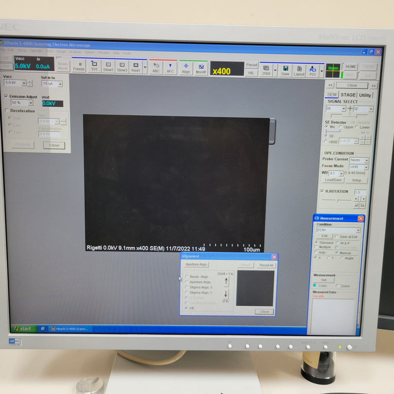 Hitachi S 4800 II SEM (Scanning Electron Microscope)