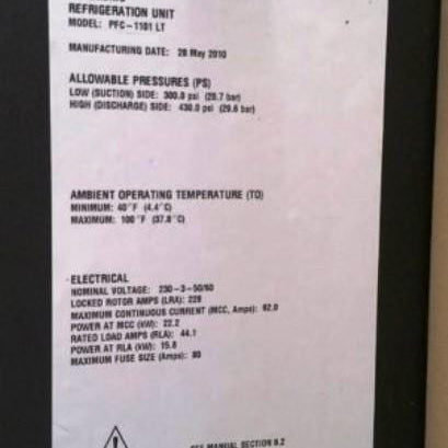Polycold PFC 1101 LT Chiller