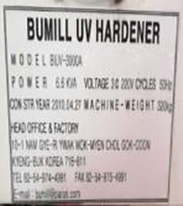 Bumill BIUV 3000 A UV Oven