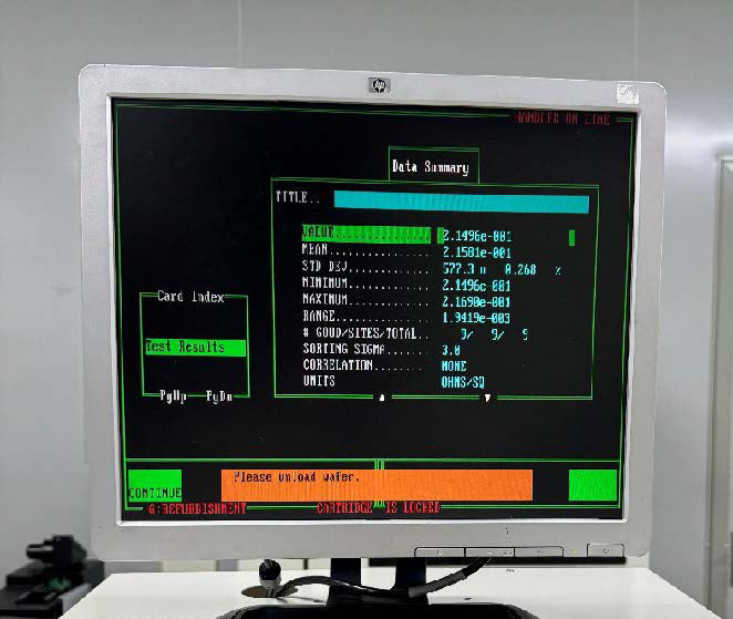 KLA RS 75 Sheet Resistance Measurement